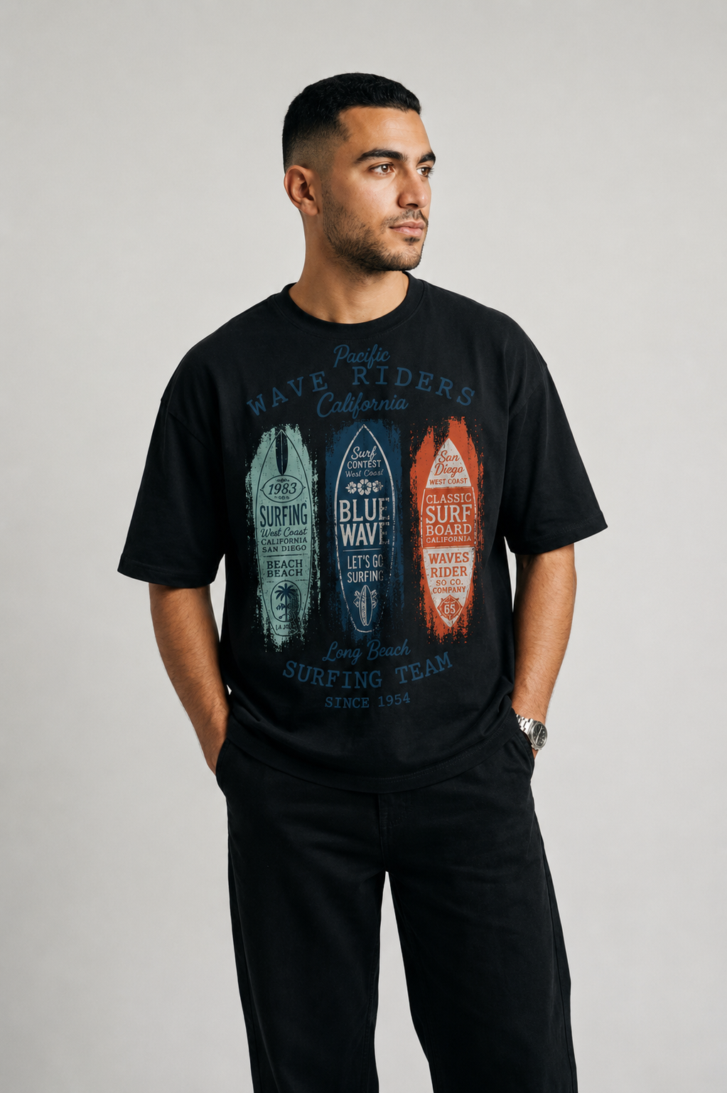 YEAH "waves " Printed T- Shirt