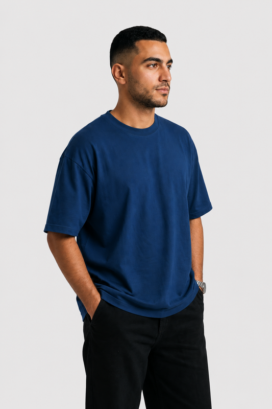 YEAH Oversized T-Shirt – Navy Blue