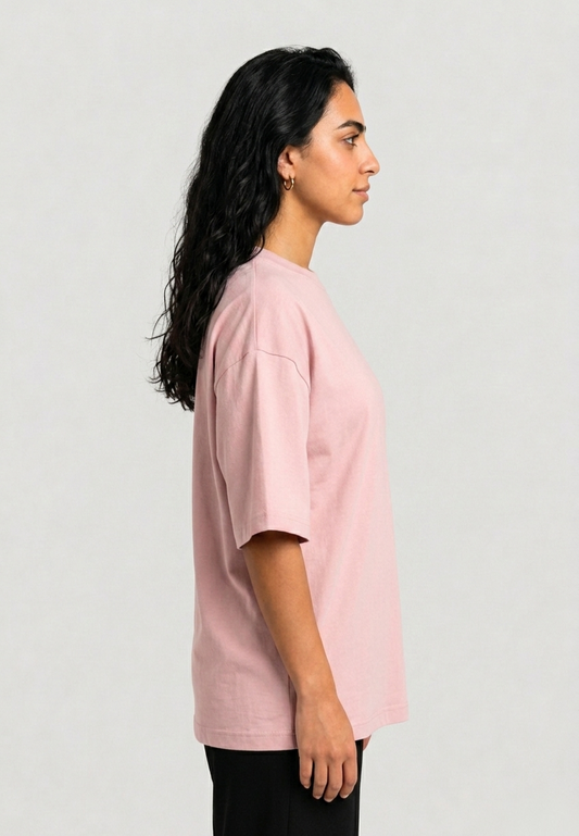 YEAH Oversized T-Shirt – Dusty Rose