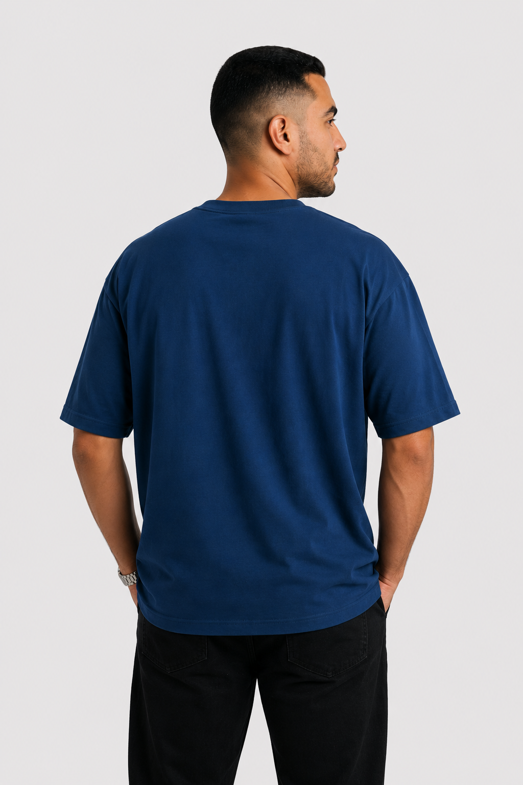 YEAH Oversized T-Shirt – Navy Blue