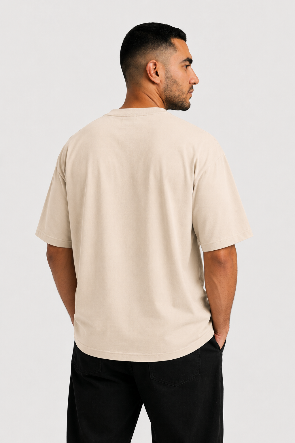 YEAH Oversized T-Shirt – Sandy Beige