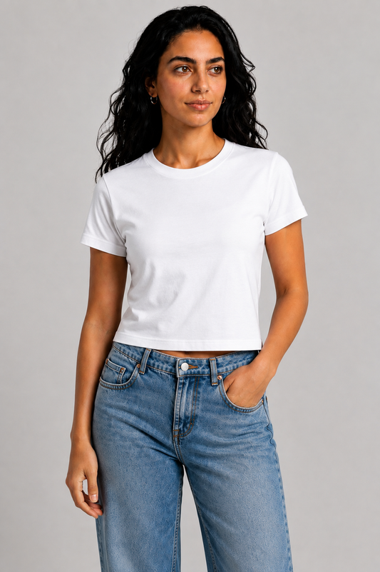 YEAH BASIC CROP TEE