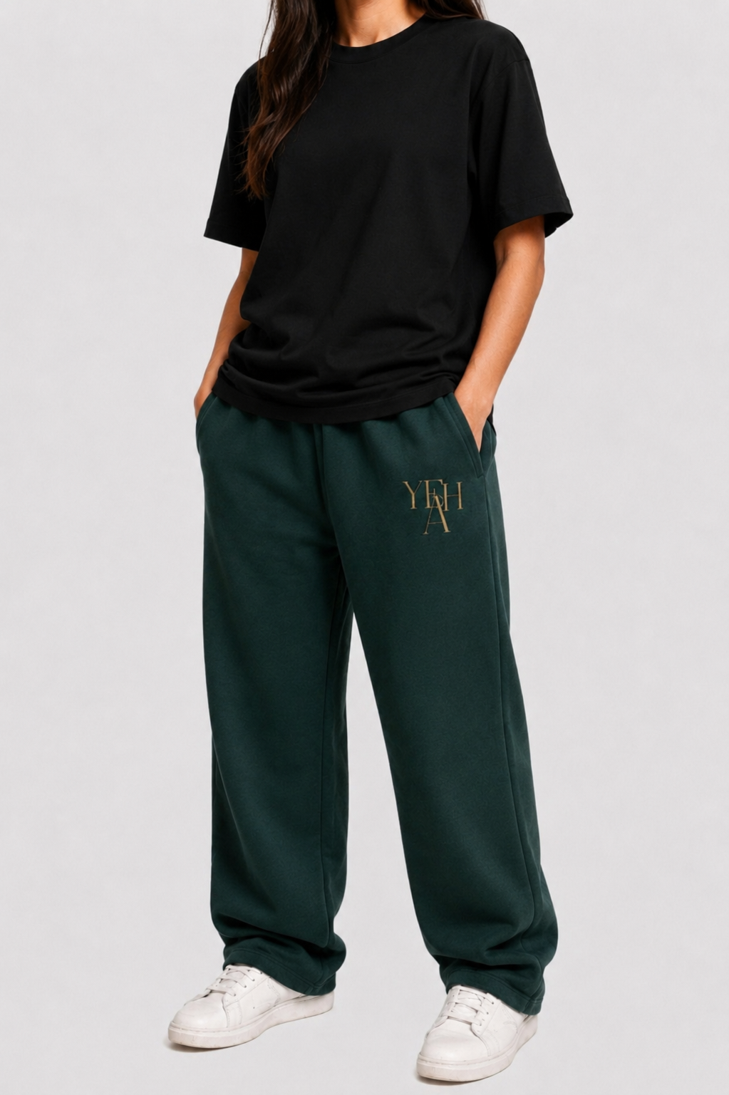 YEAH Pants – Wide Leg | Forest Green