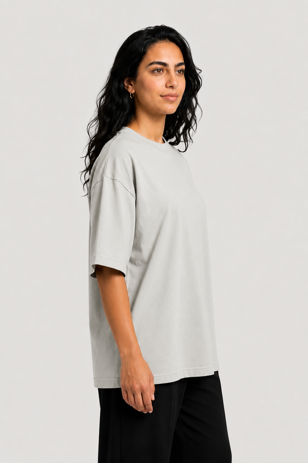 YEAH Oversized T-Shirt – Light Grey