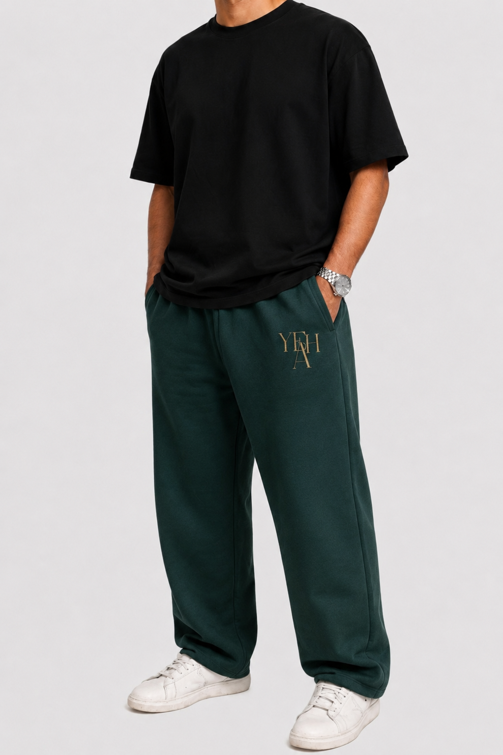 YEAH Pants – Wide Leg | Forest Green