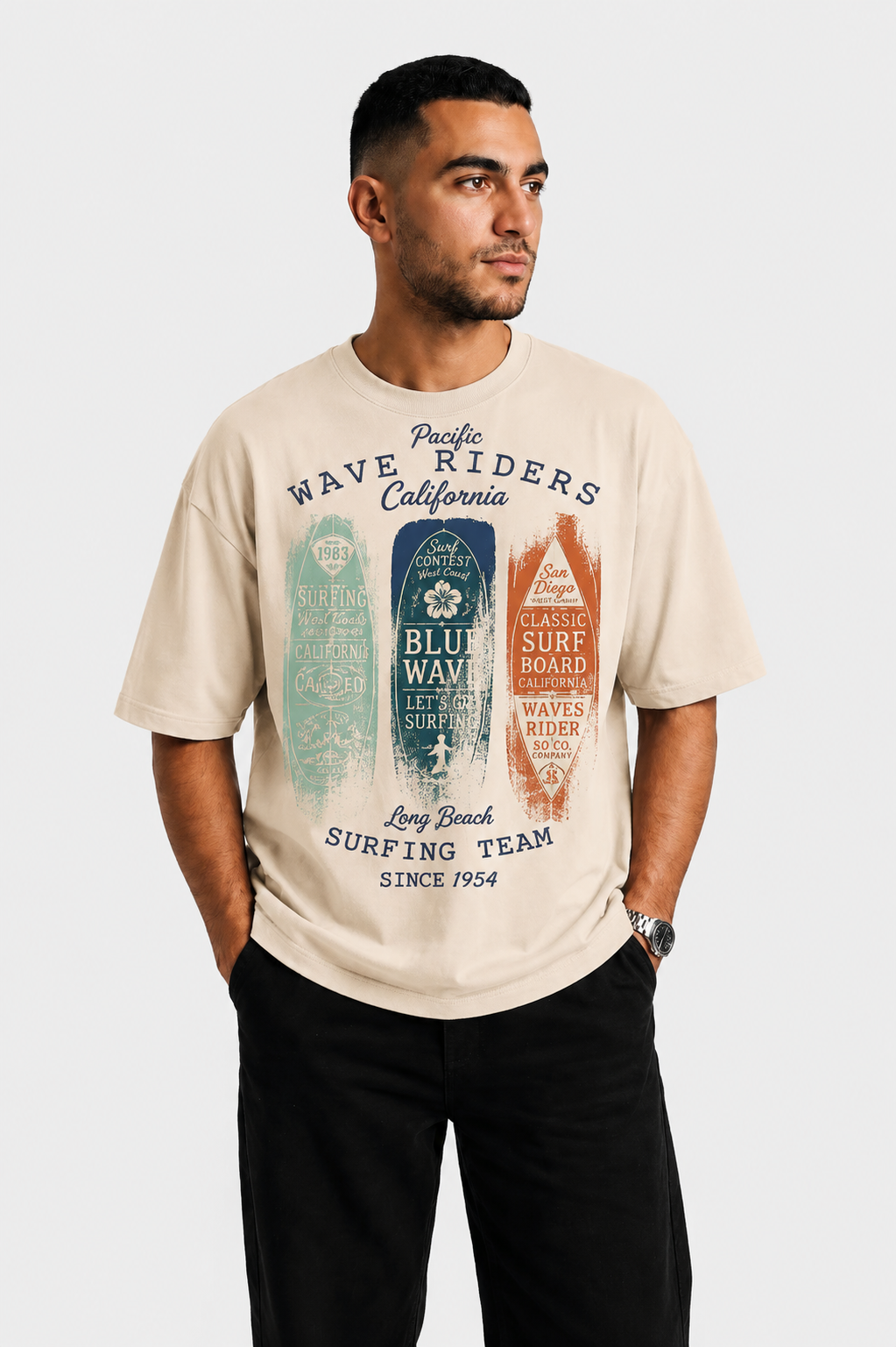 YEAH "waves " Printed T- Shirt