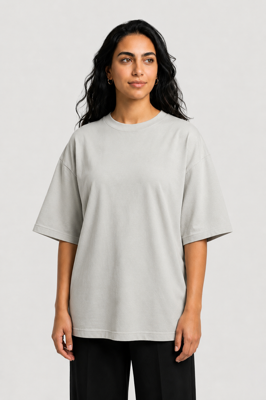 YEAH Oversized T-Shirt – Light Grey