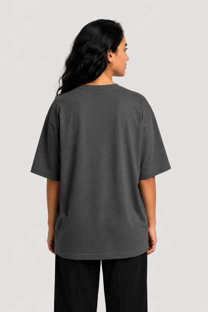 YEAH Oversized T-Shirt – Charcoal Grey