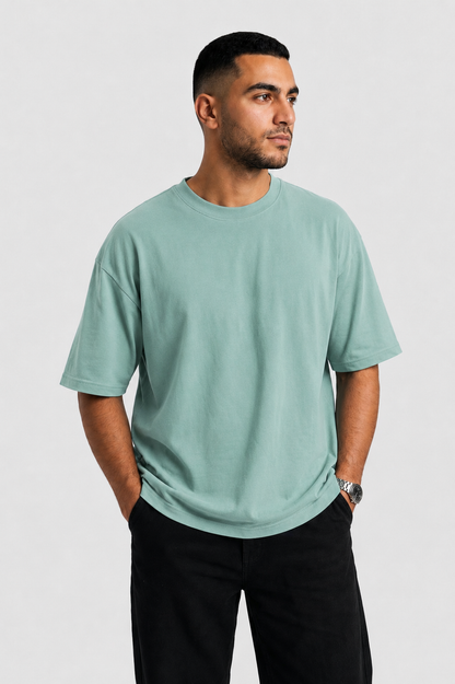 YEAH Oversized T-Shirt – Sage Green