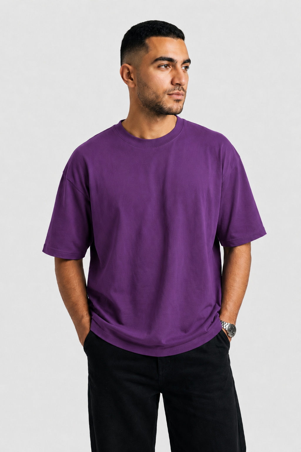 YEAH Oversized T-Shirt – Grape Purple