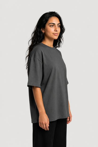 YEAH Oversized T-Shirt – Charcoal Grey