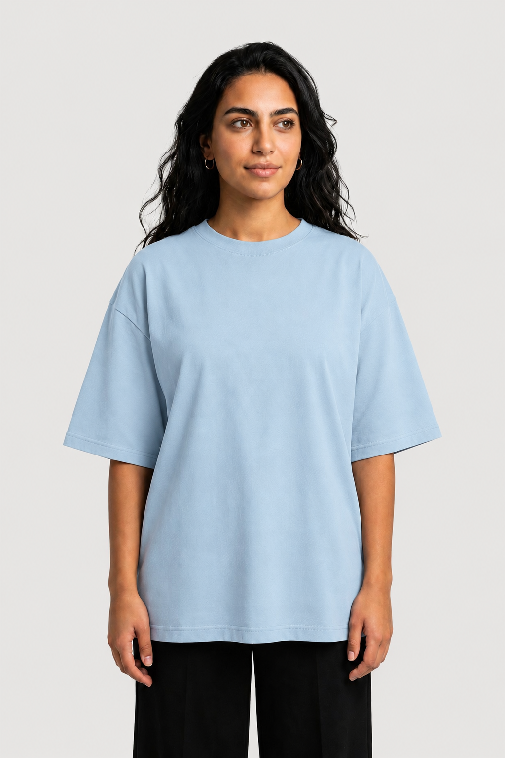 YEAH Oversized T-Shirt – Baby Blue