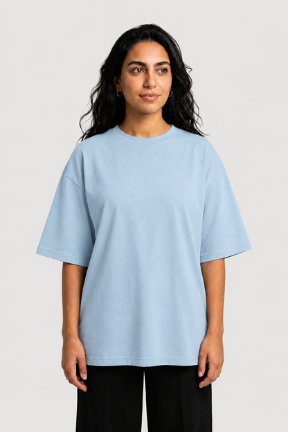 YEAH Oversized T-Shirt – Baby Blue