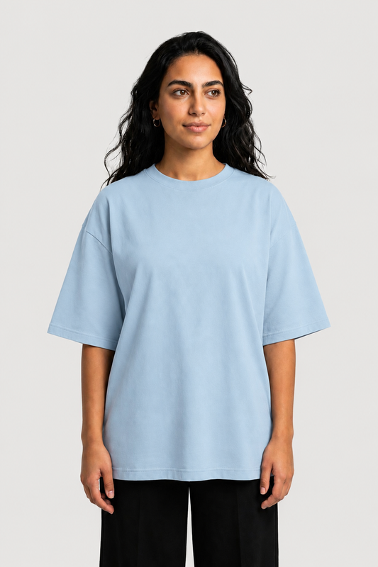 YEAH Oversized T-Shirt – Baby Blue
