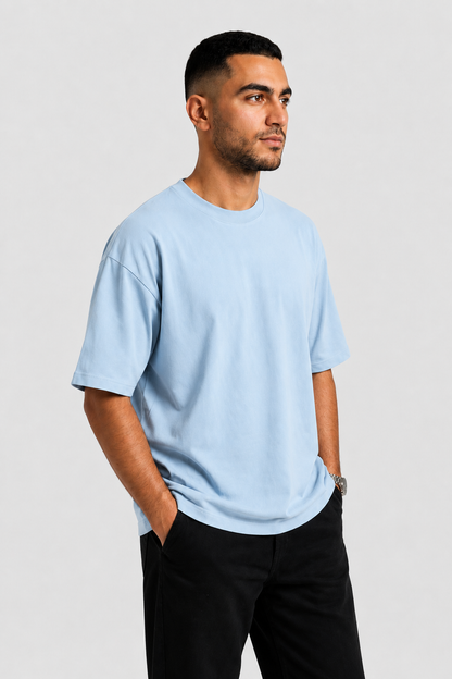 YEAH Oversized T-Shirt – Baby Blue