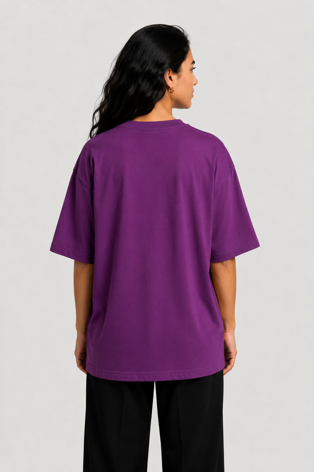 YEAH Oversized T-Shirt – Grape Purple