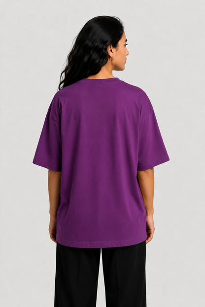 YEAH Oversized T-Shirt – Grape Purple