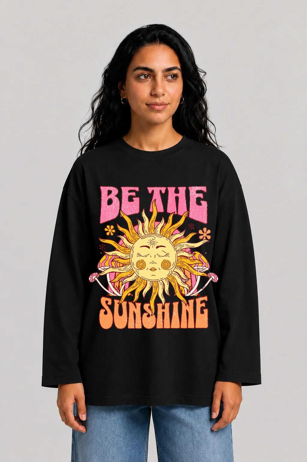 YEAH "Be The Sun" Printed T-Shirt
