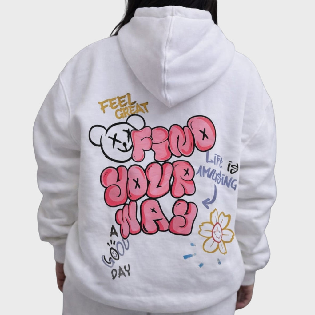 Find Your Way Hoodie- Off-White