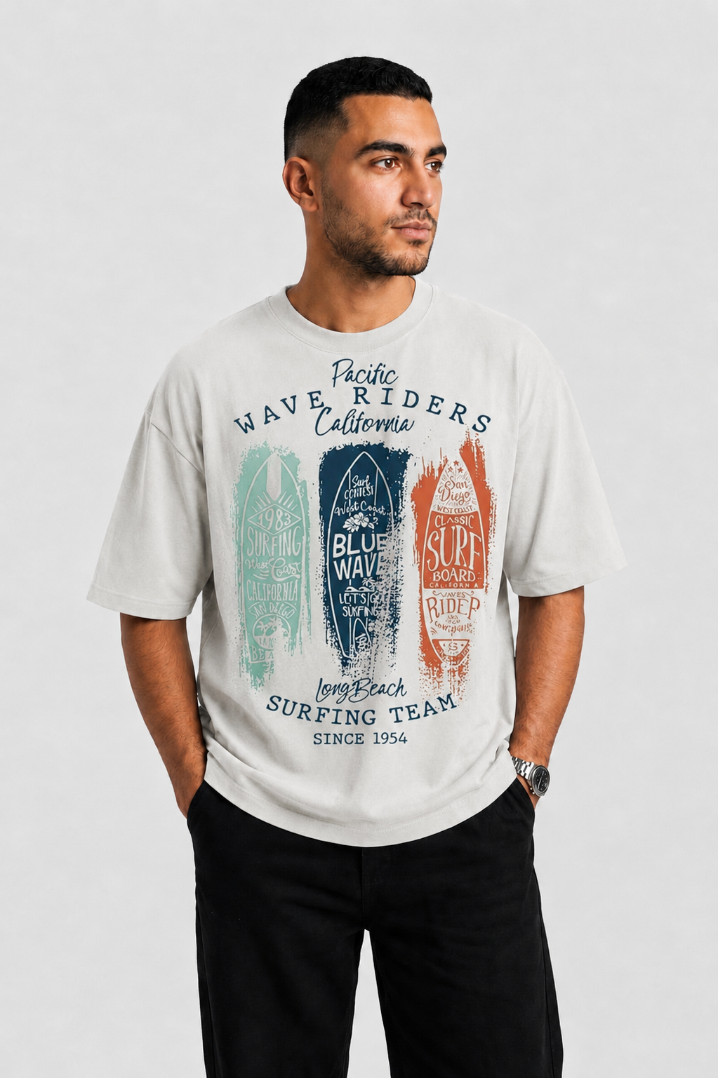 YEAH "waves " Printed T- Shirt