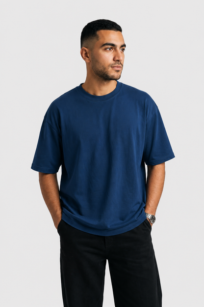 YEAH Oversized T-Shirt – Navy Blue