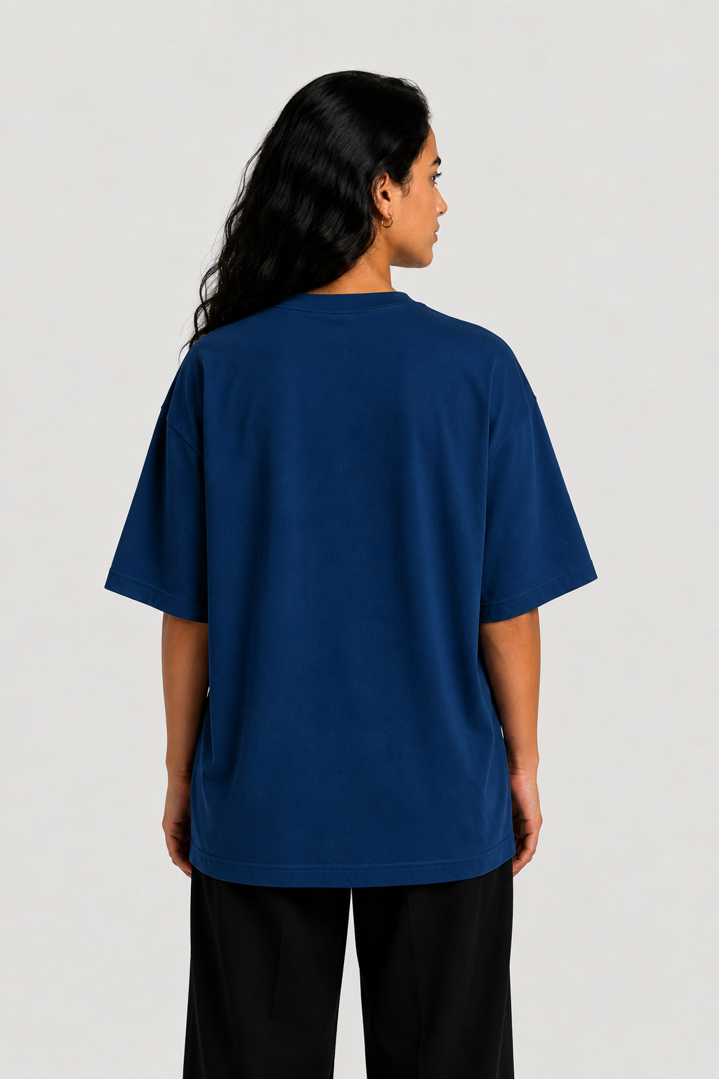YEAH Oversized T-Shirt – Navy Blue
