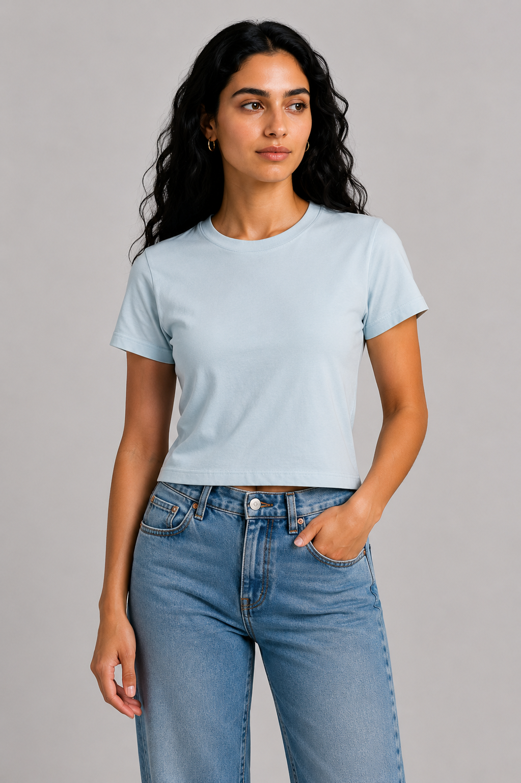 YEAH BASIC CROP TEE