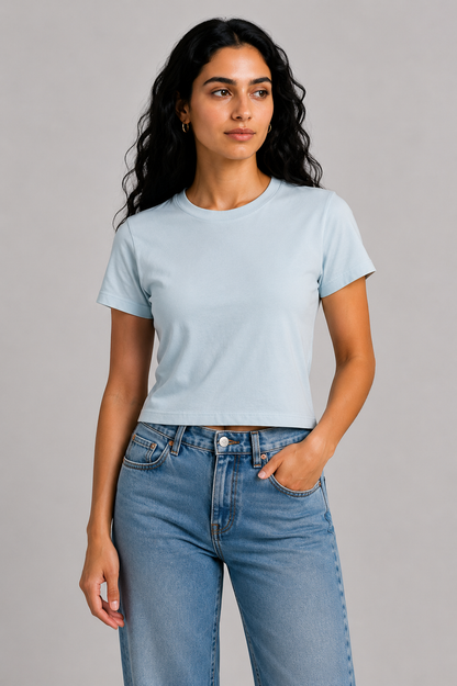 YEAH BASIC CROP TEE