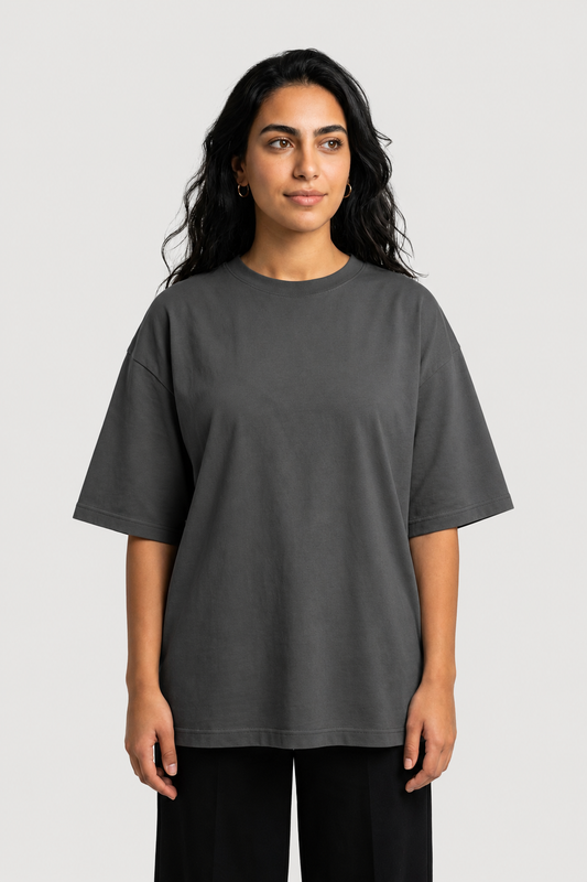 YEAH Oversized T-Shirt – Charcoal Grey