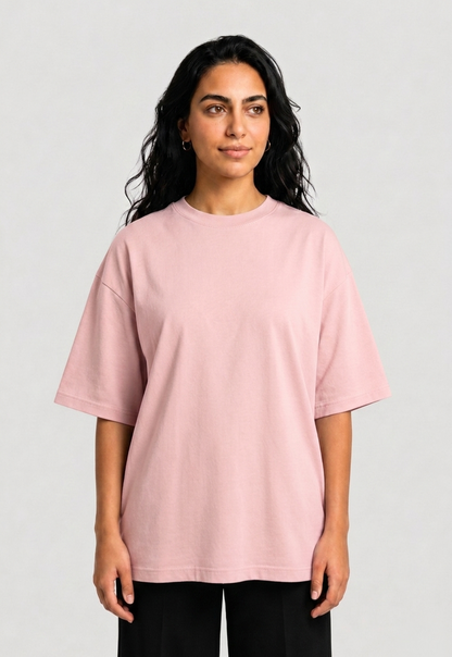 YEAH Oversized T-Shirt – Dusty Rose