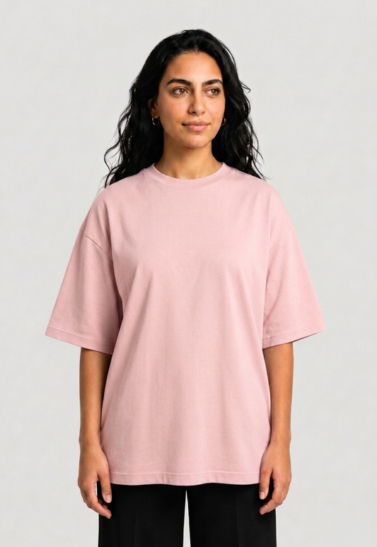 YEAH Oversized T-Shirt – Dusty Rose