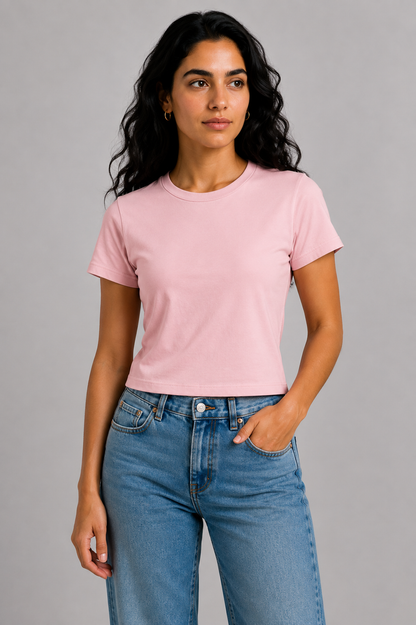 YEAH BASIC CROP TEE