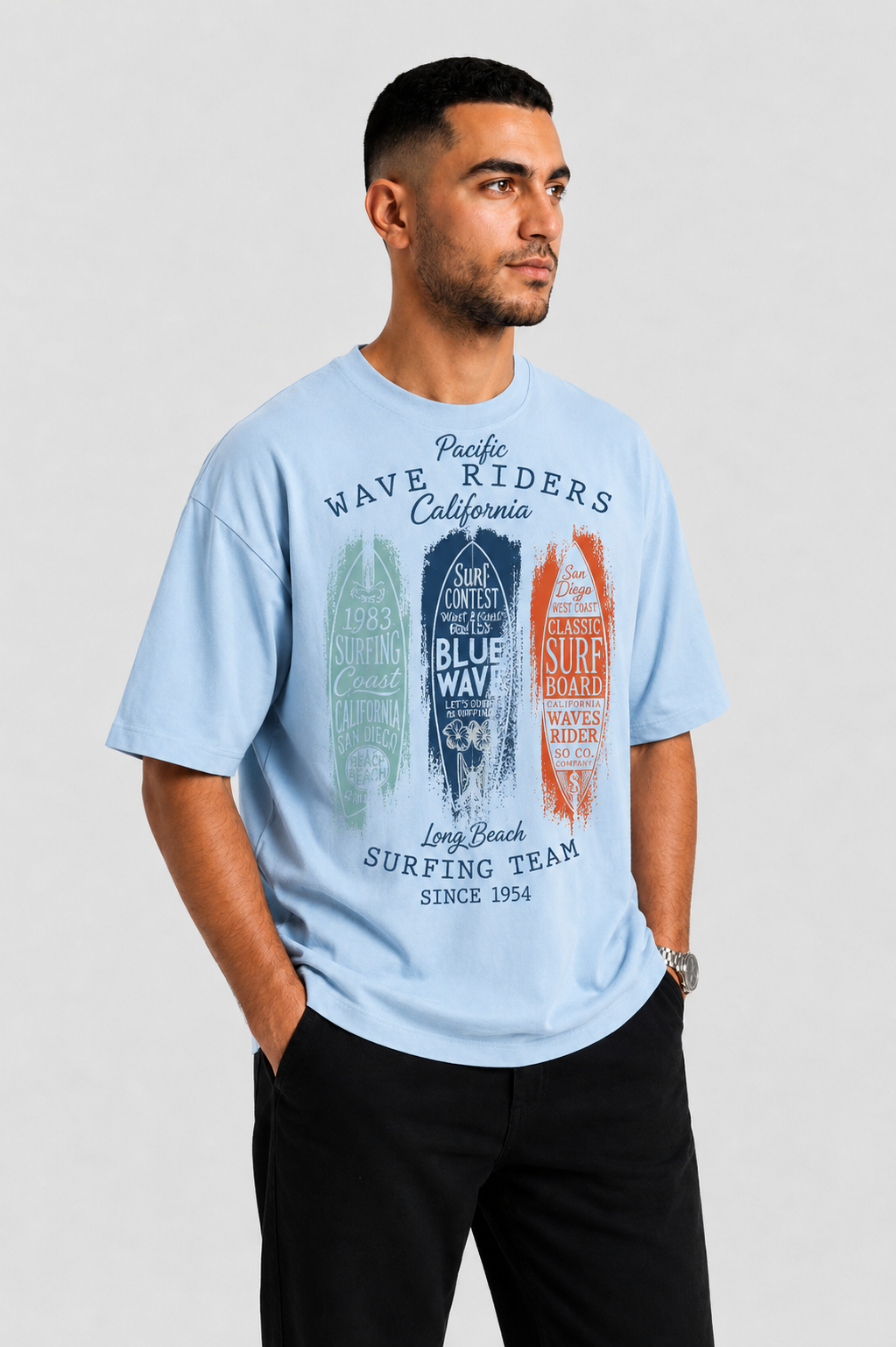 YEAH "waves " Printed T- Shirt