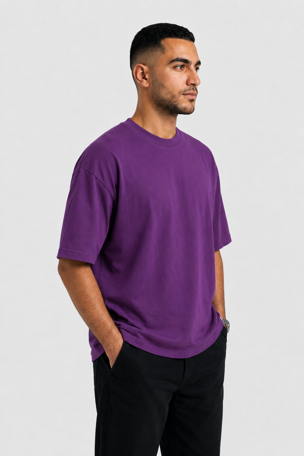 YEAH Oversized T-Shirt – Grape Purple