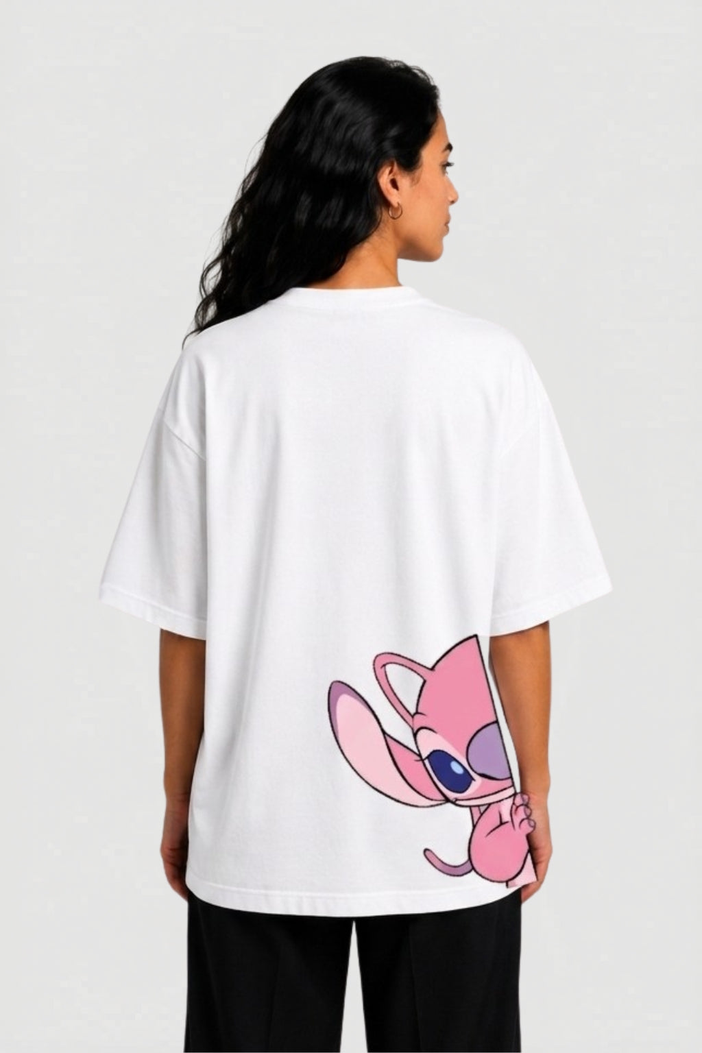 YEAH "Stitch & Angel" Printed T-Shirt