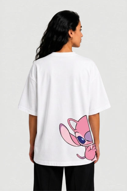 YEAH "Stitch & Angel" Printed T-Shirt