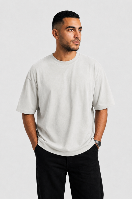 YEAH Oversized T-Shirt – Light Grey