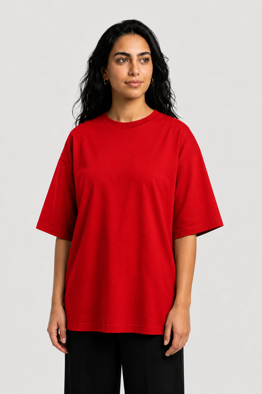 YEAH Oversized T-Shirt – Cherry Red