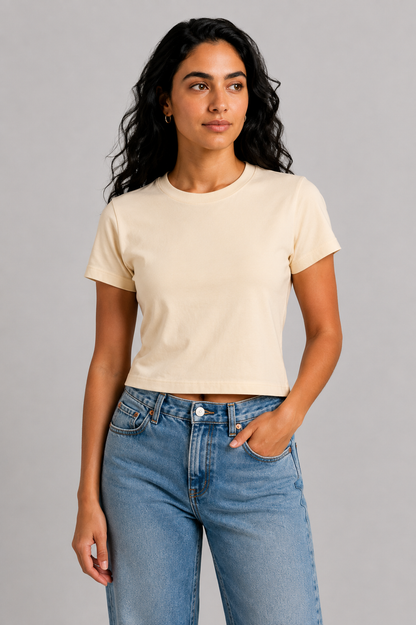 YEAH BASIC CROP TEE