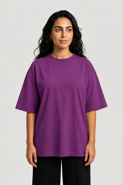 YEAH Oversized T-Shirt – Grape Purple