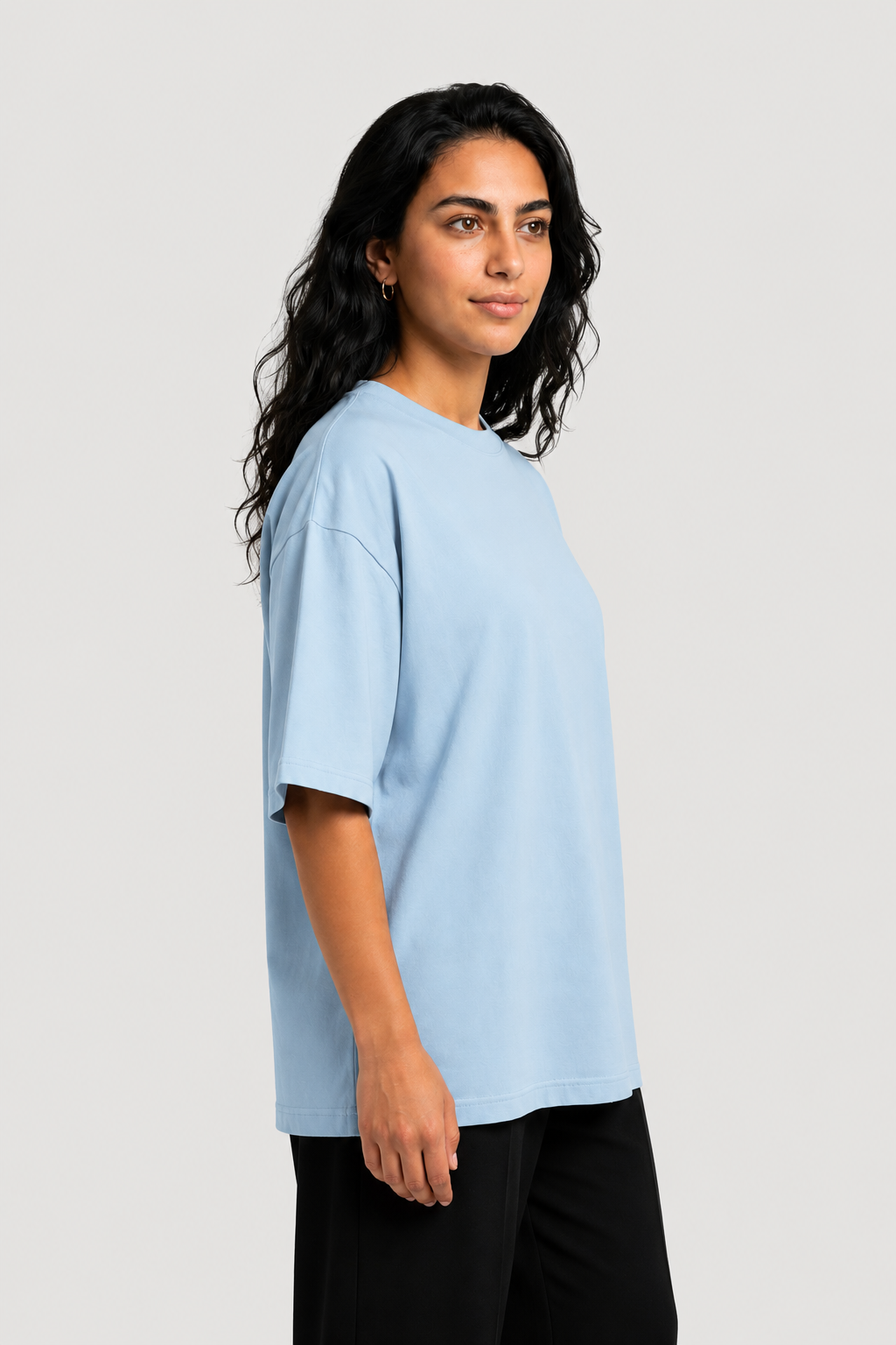 YEAH Oversized T-Shirt – Baby Blue