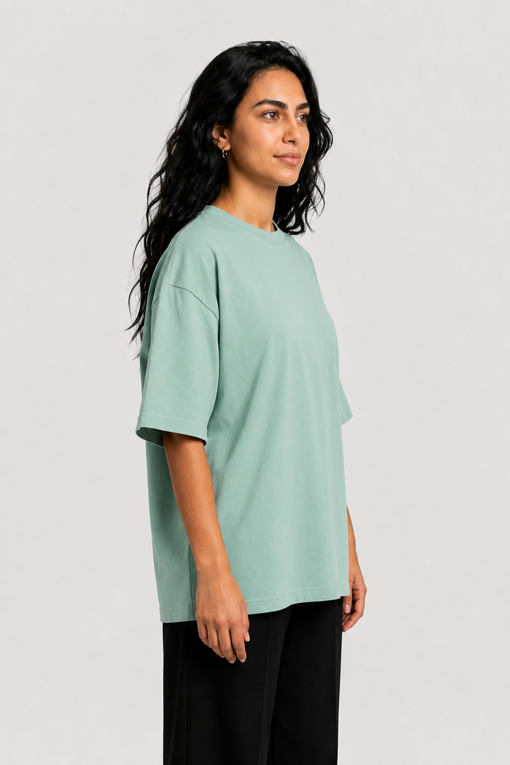 YEAH Oversized T-Shirt – Sage Green